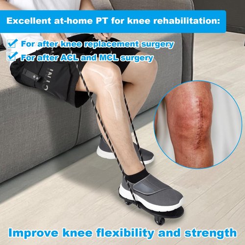 iGuerburn Knee Surgery Recovery Equipment Knee Glider for Knee Replacement Recovery Aids Kit, Physical Therapy Equipment for ACL PCL MCL LCL Surgery - Improve Mobility & Relieve Pain