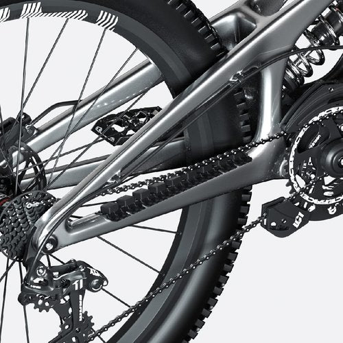 ENLEE Mountain Bike Chainstay Protector, MTB Silicone Chain Stay Frame Guard, Road Bicycle Chain Pad - Protect Your Bike Frame from Scratch by Chain (Black 4)
