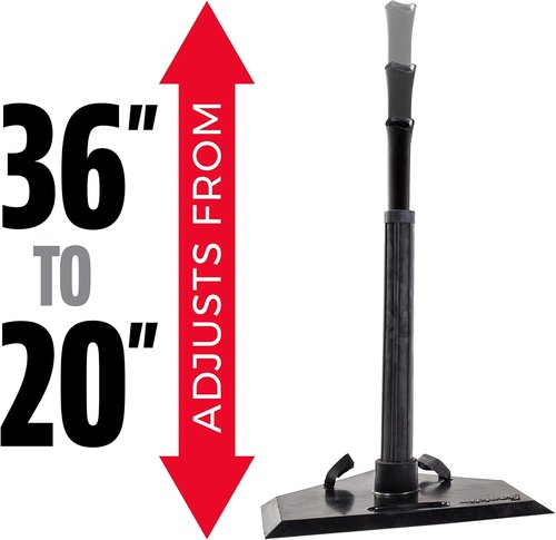 Franklin Sports Batting Tee - Durable One-Position Design for Perfect Practice | Adjustable Height