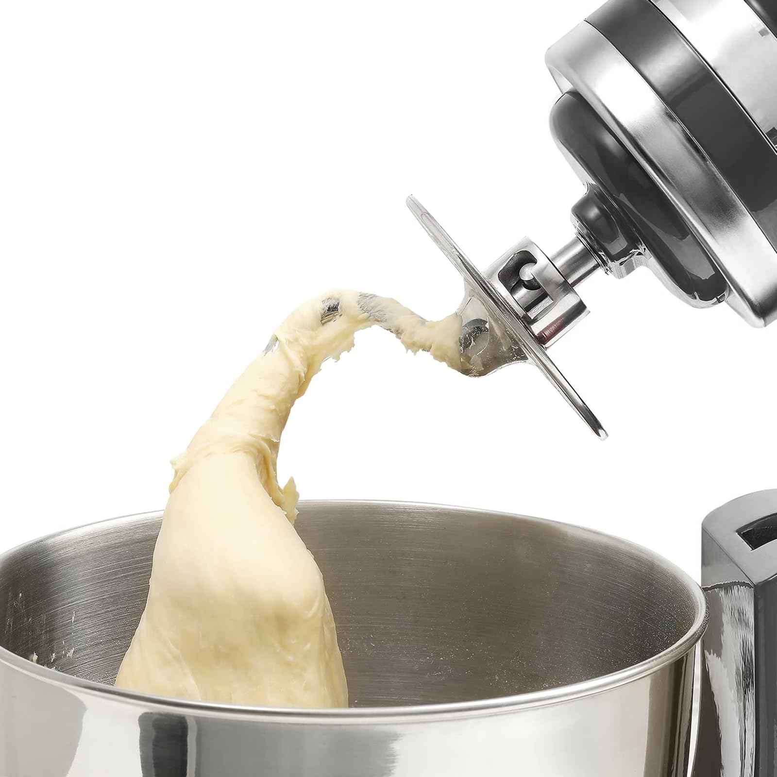 Stainless Steel Dough Hook Attachment for 4.5/5 Quart KitchenAid Tilt-Head Stand Mixers,Dough Hook kitchen aid Replacement for K45SS, KSM75, KSM90, KSM95, KSM150, Stand Mixer Parts Accessories