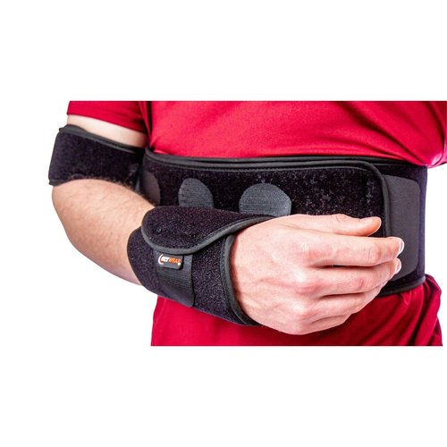 Ezy Wrap Arm Sling Shoulder Immobilizer – Strap-Free Shoulder Sling Immobilizer with Bicep and Wrist Support – Adjustable, Breathable Foam Brace for Men & Women – Universal Fit for Everyday Comfort
