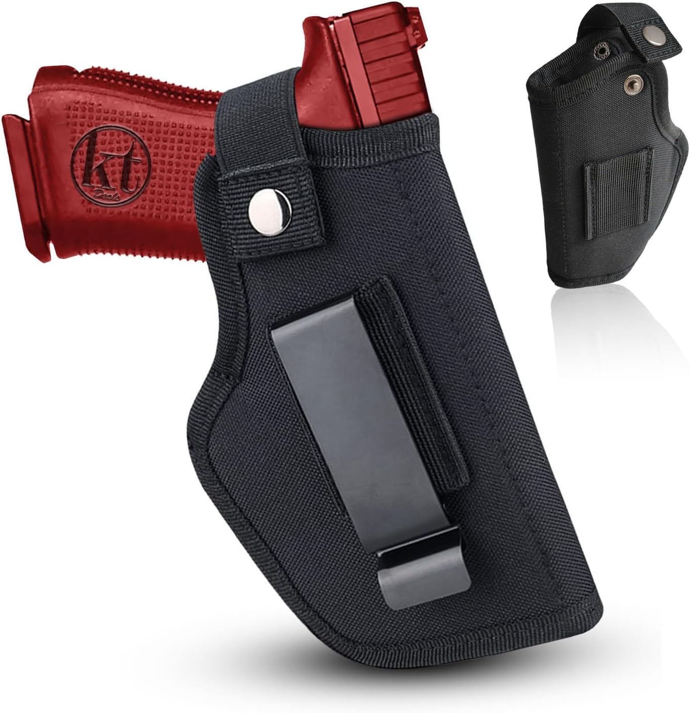 Skiennix Universal Gun Holster - IWB/OWB Waist Belt Pistol Holster for Glock 380 & 9mm | Right/Left Hand Draw