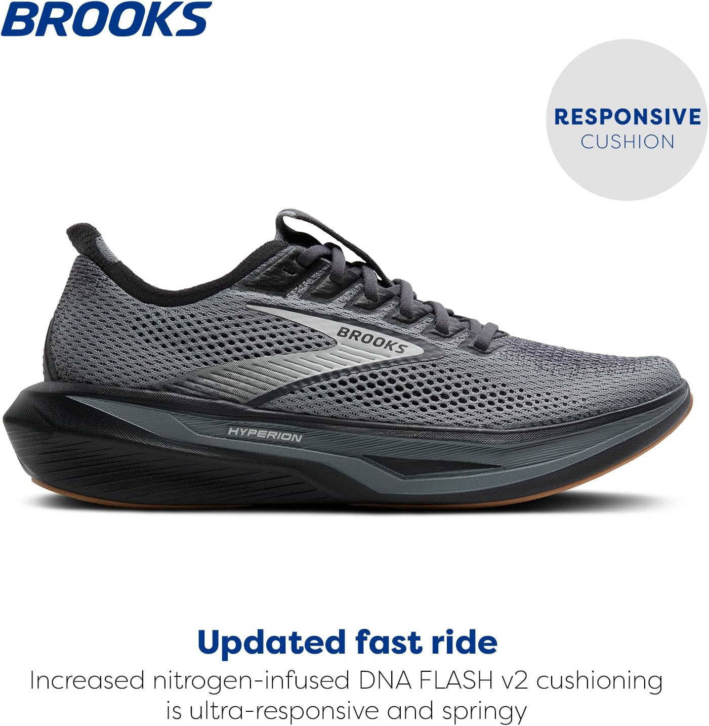 Brooks Men's Hyperion 3 Running Shoe - Lightweight Comfort for Neutral Runners | Size Options Available
