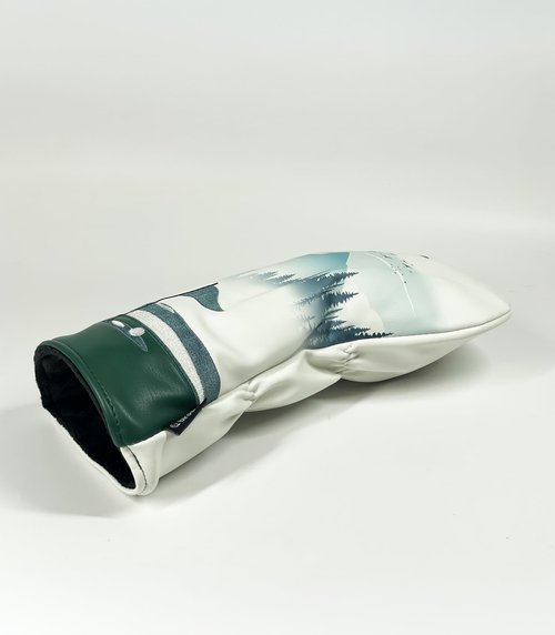 Golf Driver Headcover birdskie Premium Leather Head Cover. Digitally Printed and Embroidered Design. Head Cover for Your Driver by birdskie. (Parkland Course)