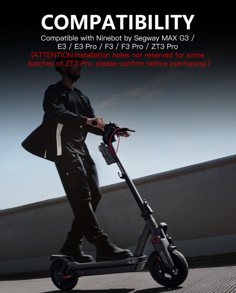 Scooter Water Bottle Holder Ultra-Light Bottle Cages with Screws Tool Compatible with Ninebot by Segway E3 E3 Pro MAX G3 F3 F3 Pro ZT3 Pro KickScooter Water Cup Holder Original Accessories