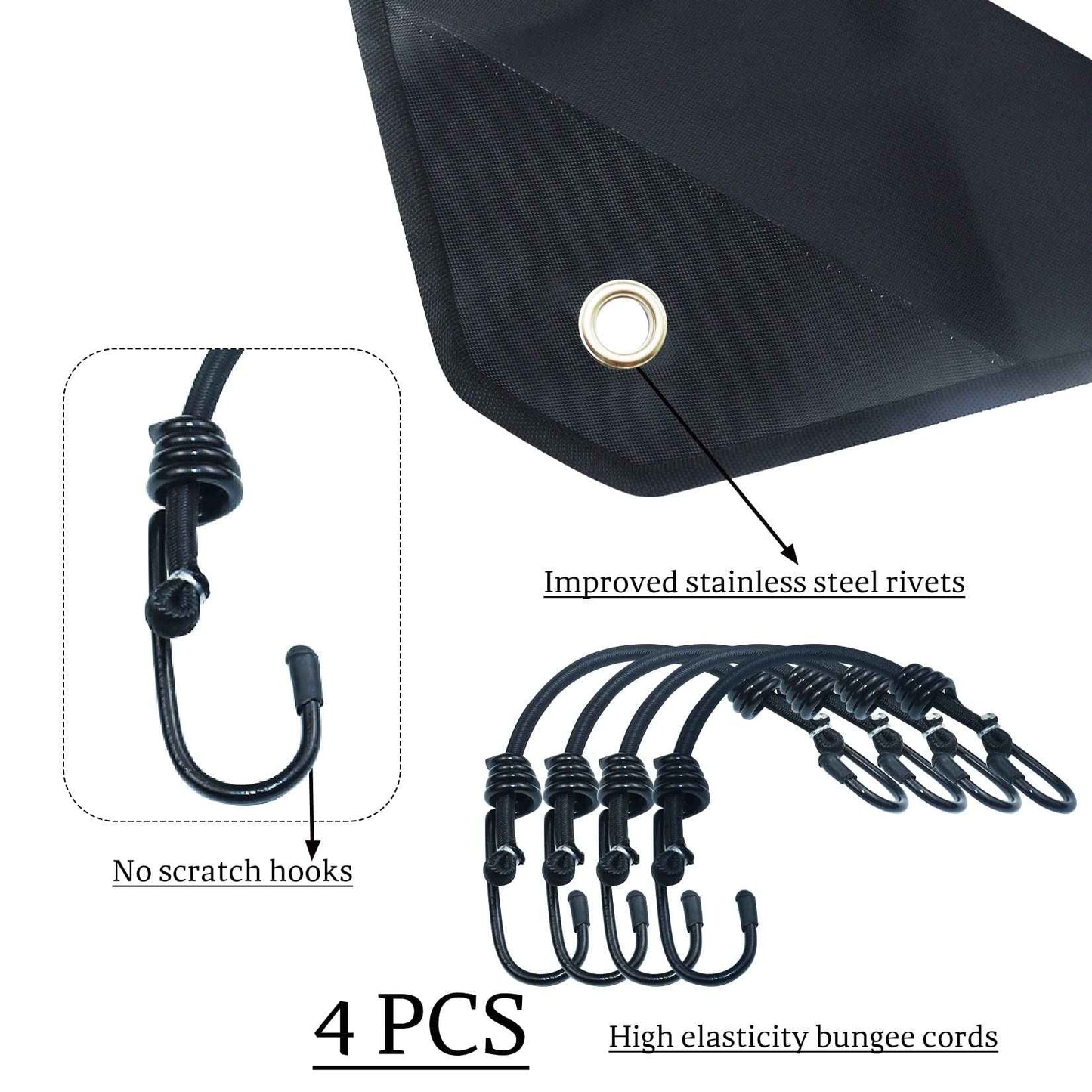 Air Conditioner Cover for Outside Units, Heavy Duty Central AC winter Cover Defender Outdoor Top Waterproof Snow-Resist (Black, 28 x 28 inch)