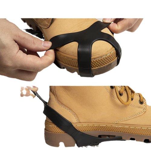 Nonazippy ice Cleats for Shoes and Boots crampons - ice Spikes for Boots Traction Cleats for Ice, Snow, and Outdoor Activities - Durable and Easy to Use(1, M)