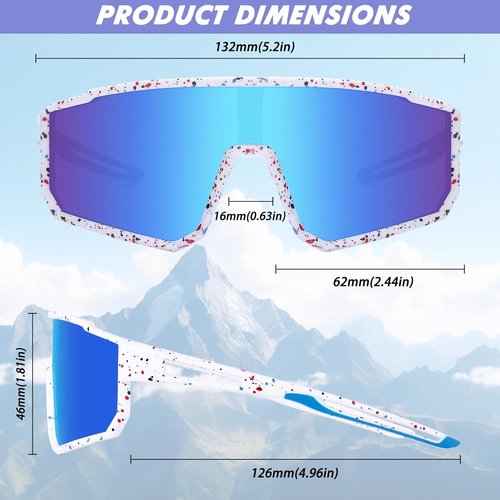 KesaPlan Kids Polarized Baseball Sunglasses - Youth Sports Eyewear for Ages 6-14 | Softball & Cycling