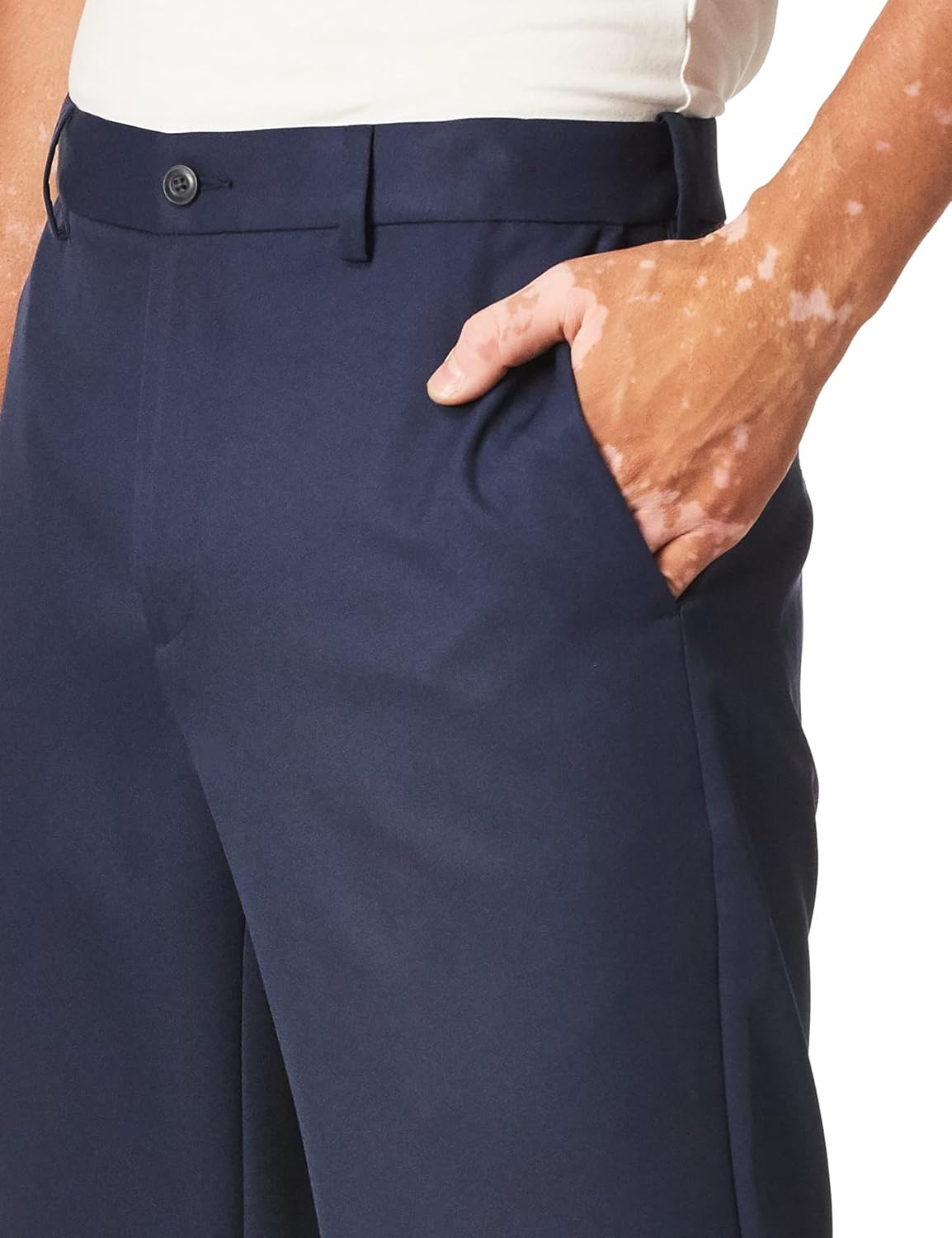 PGA Tour Men's Golf Pants - Flat Front Design with Expandable Waistband for Comfort