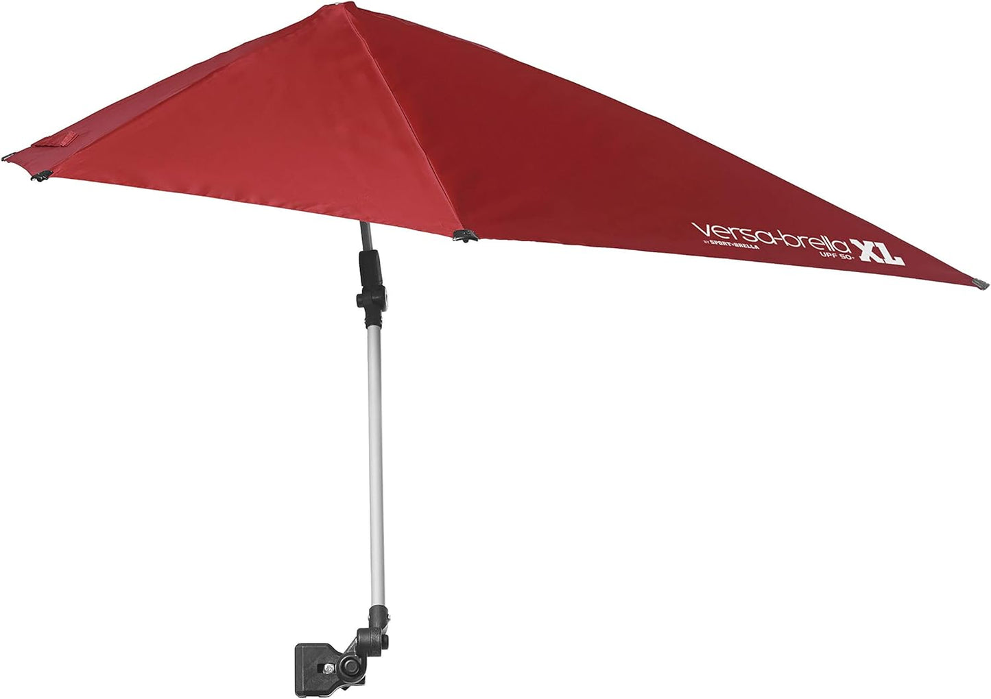 Sport-Brella Versa-Brella SPF 50+ Adjustable Sun Umbrella with Universal Clamp - Portable & Versatile