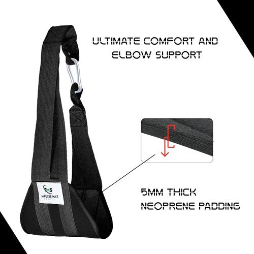 Impulse Max Sports Ultimate AB Straps for Pull-Up Bar | Durable Nylon Leg Raise for Core Strength & Six-Pack Abs Training | Ideal for Men & Women (Pair)