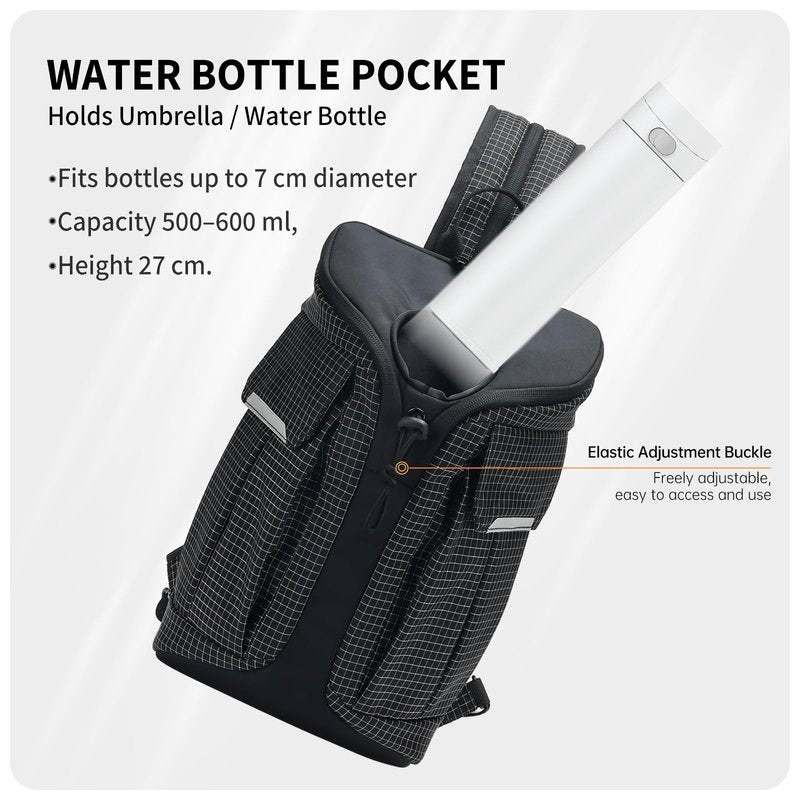 Beamyth Crossbody Sling Bag for Men & Women,Convertible Sling Backpack Shoulder Chest Bag for Daypack Travel Hiking (Black)