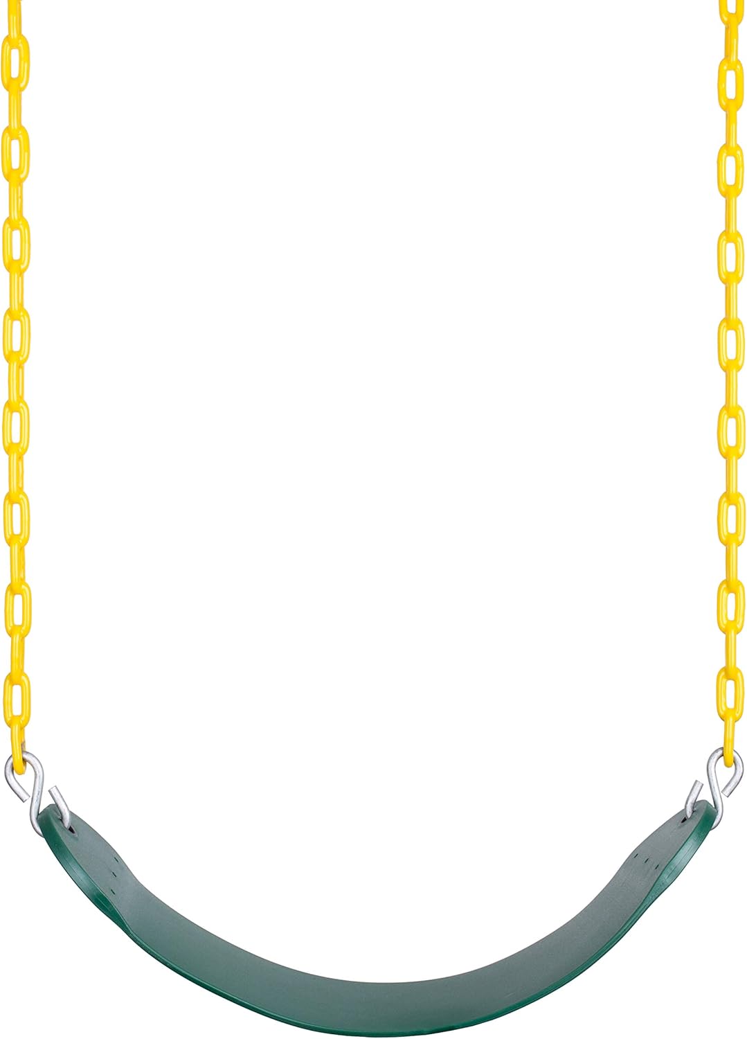 Bounce Swing Seat - Heavy-Duty Outdoor Swing Set Accessory with Rust-Proof Chain, Green (1 Pack)