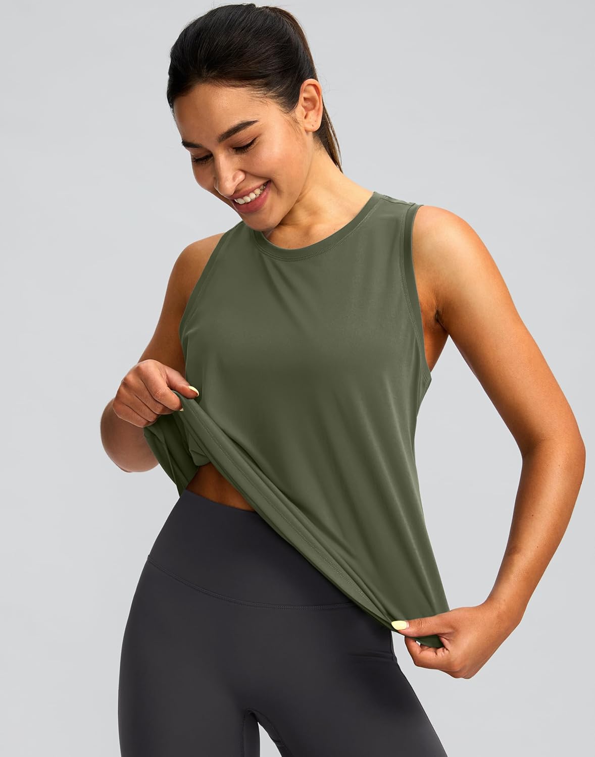 Skiennix Women's Racerback Athletic Tank Top - Sleeveless Loose Fit Yoga & Gym Shirt