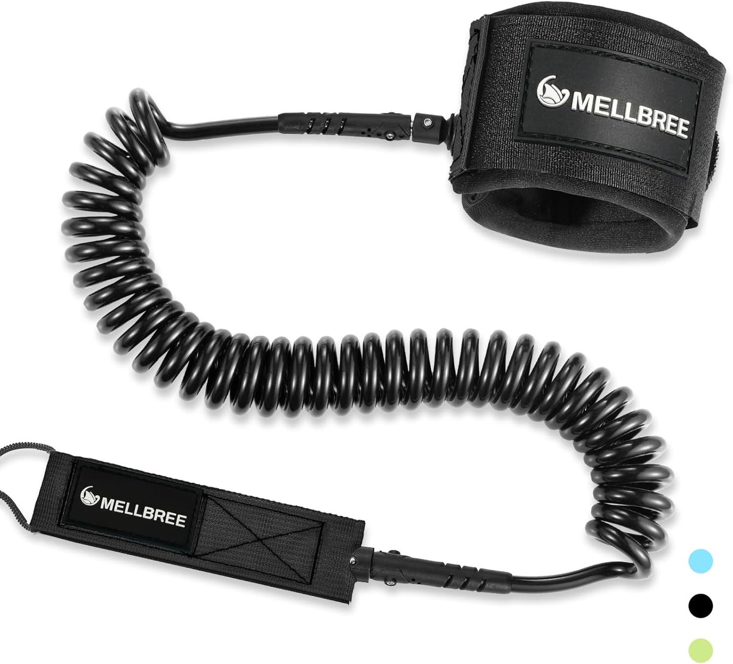 Mellbree Surfboard Leash - Premium Double-Sided Rotatable Wrist Strap for Paddleboards & Longboards
