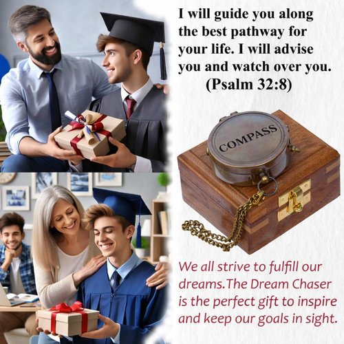 First Communion Gifts for Boys | Confirmation Compass Gifts for Teenage Boys | Confirmation Gifts for Men | Baptism Gift for Adult man