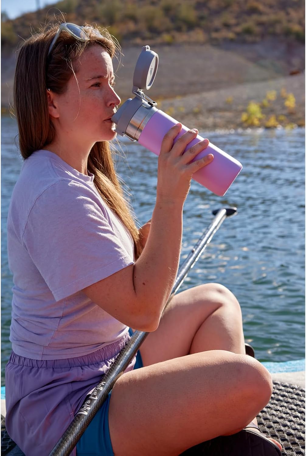 Stanley Quick Flip GO Water Bottle 36 oz - Insulated, Leakproof & Packable for Travel | BPA-Free Lilac