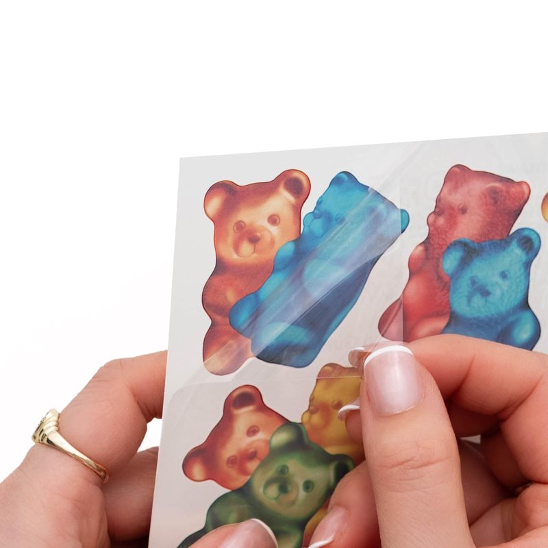 Sneaker Tattoos, 4 Custom Tattoo Sheets, 200+ Artwork, Leather Graphic Transfers (Gummy Bears)