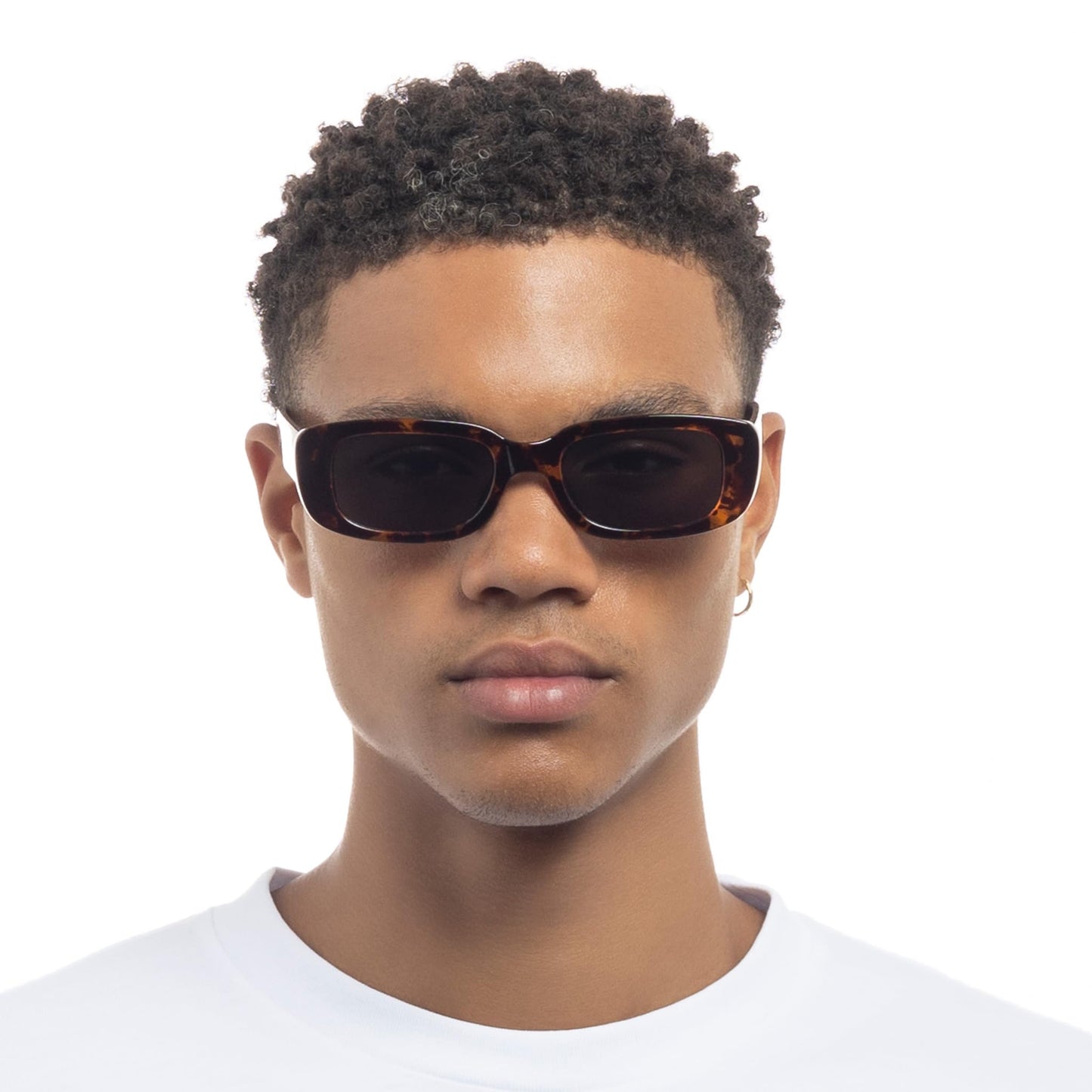 AIRE Ceres Sunglasses - Dark Tort, Rectangle, Unisex, Sleek and Slimline Style