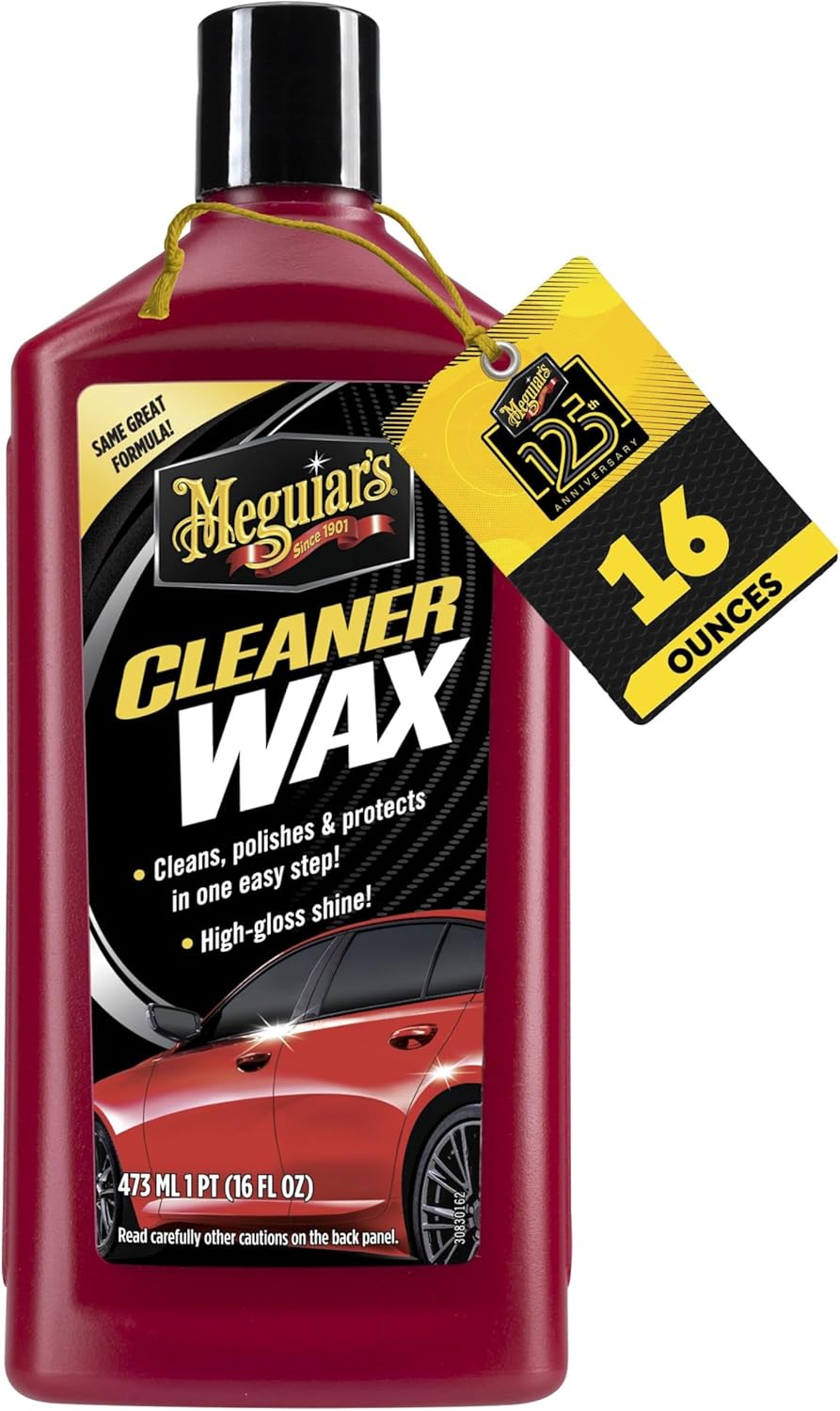Meguiar’s Cleaner Wax - Liquid Car Wax For DIY Detailers | Cleans, Polishes & Protects - 16 Oz Bottle
