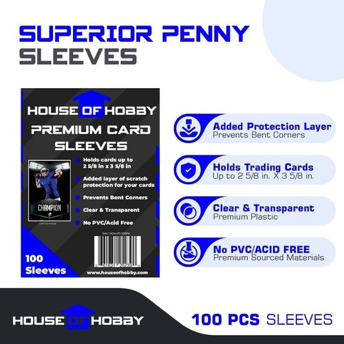 200pc Top Loaders | Hard Plastic Trading Card Protectors & Penny Sleeves Bundle - Ideal for Yu-Gi-Oh & Baseball Cards
