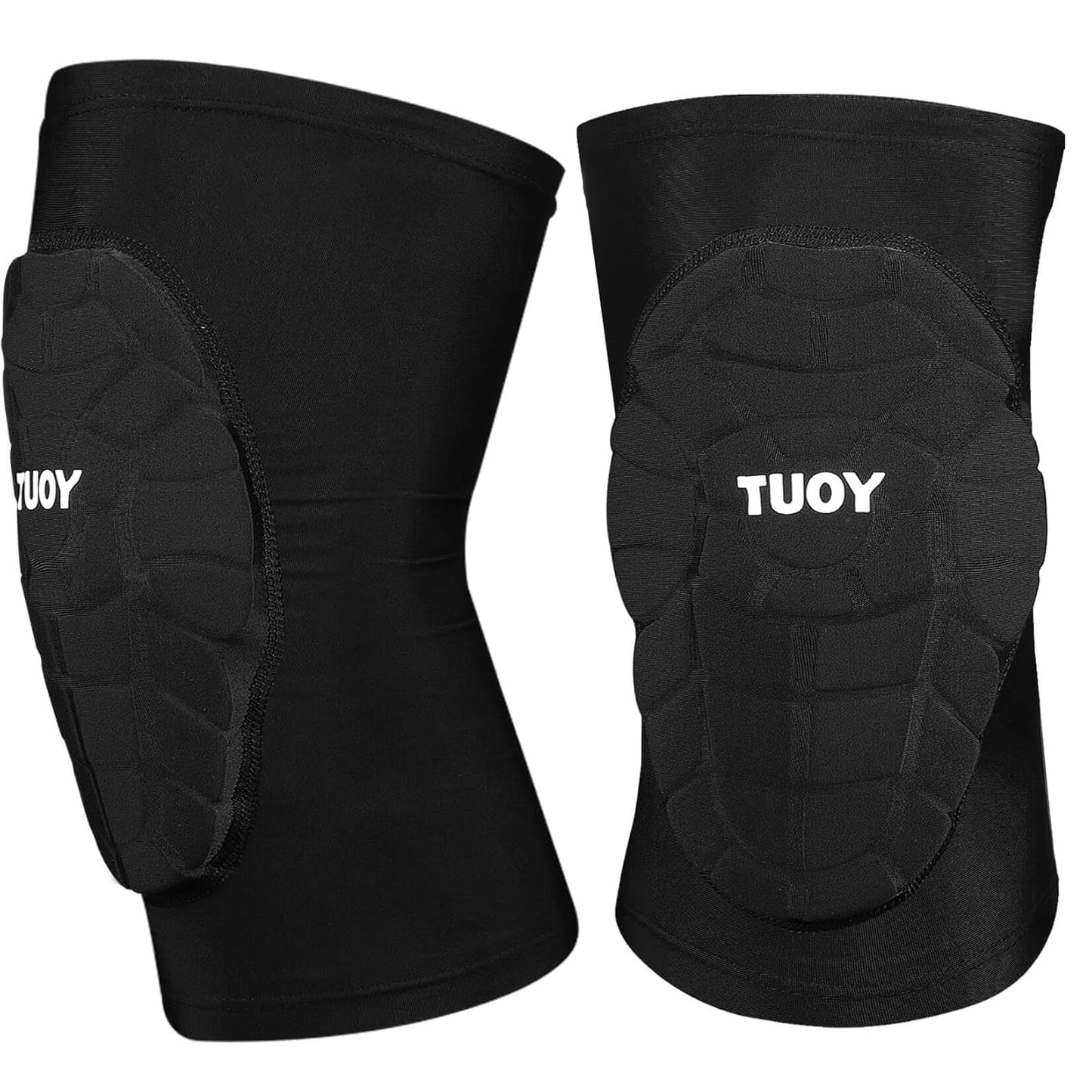 TUOY Compression Knee Pads - Padded Protection for Youth & Adults | Comfortable Fit (1 Pair)