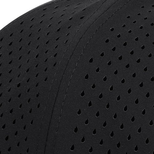 Qlauca Quick Dry Baseball Cap Flat Brim Snapback Hat Sun and Rain Protection Golf Hat for Men Women Black