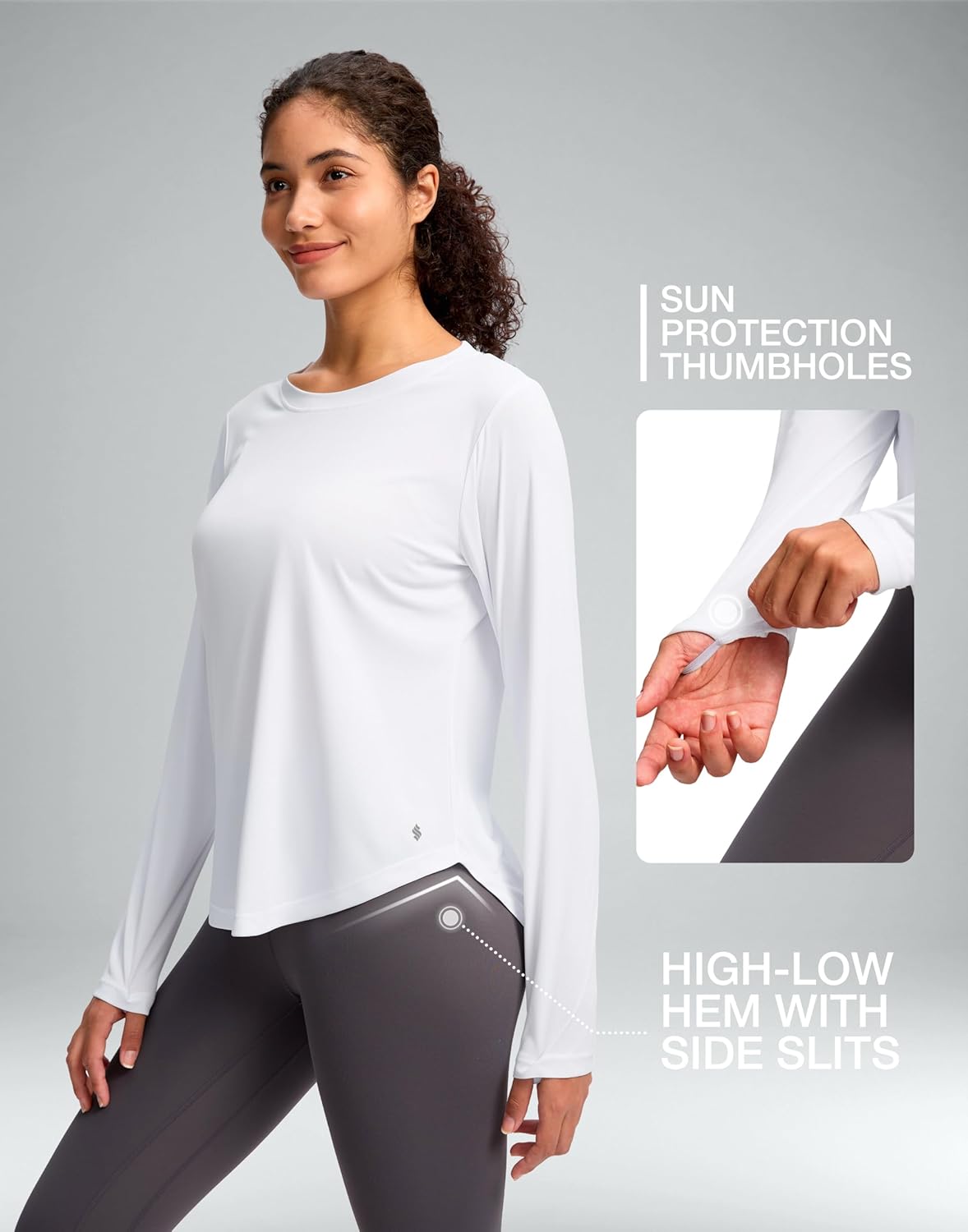 Soothfeel Women's Sun Shirts - UPF 50+ Long Sleeve UV Protection Rash Guard | Lightweight Quick-Dry Hiking Tops