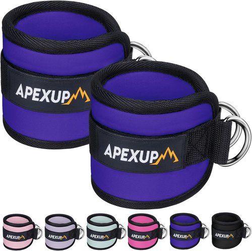 APEXUP Ankle Strap - Adjustable Cable Machine Resistance Bands for Glute Workouts & Leg Extensions