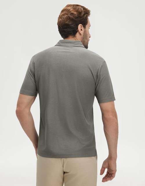 M MAELREG Golf Shirts for Men - Lightweight Moisture-Wicking Polo with Pocket | Short Sleeve Heather Design