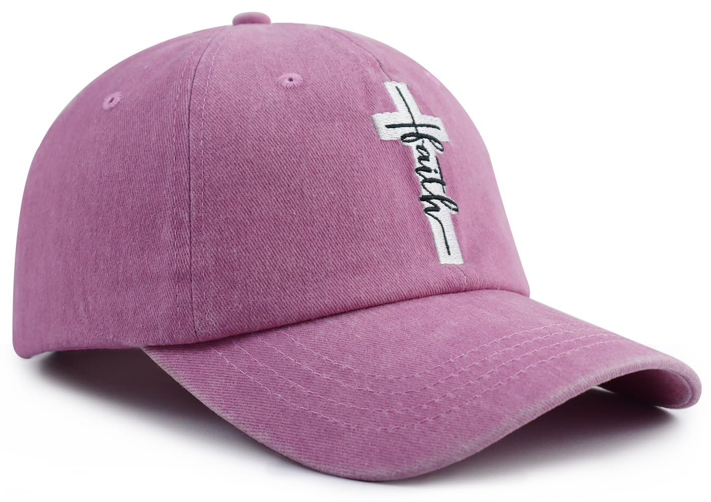 Christian Gifts for Women Men, Funny Jesus Cross Hat, Religious Faith Baseball Cap, Birthday Christmas Thanksgiving Spiritual Gifts for Family Friend Pink
