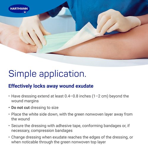 Zetuvit Plus Superabsorbent Wound Dressing – High-Absorbency Sterile Pads (Non-Adhesive/Non-Border) for Moderate to Heavy Exudate – 6 x 8 in, Box of 10