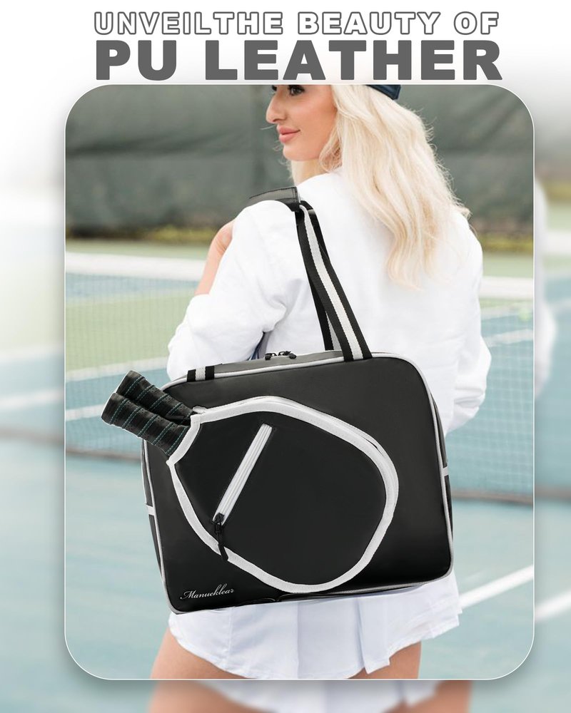 MANUEKLEAR 100% Waterproofing Pickleball Bags for Men and Women, Crossbody Sling Pickle Ball Bag Tote