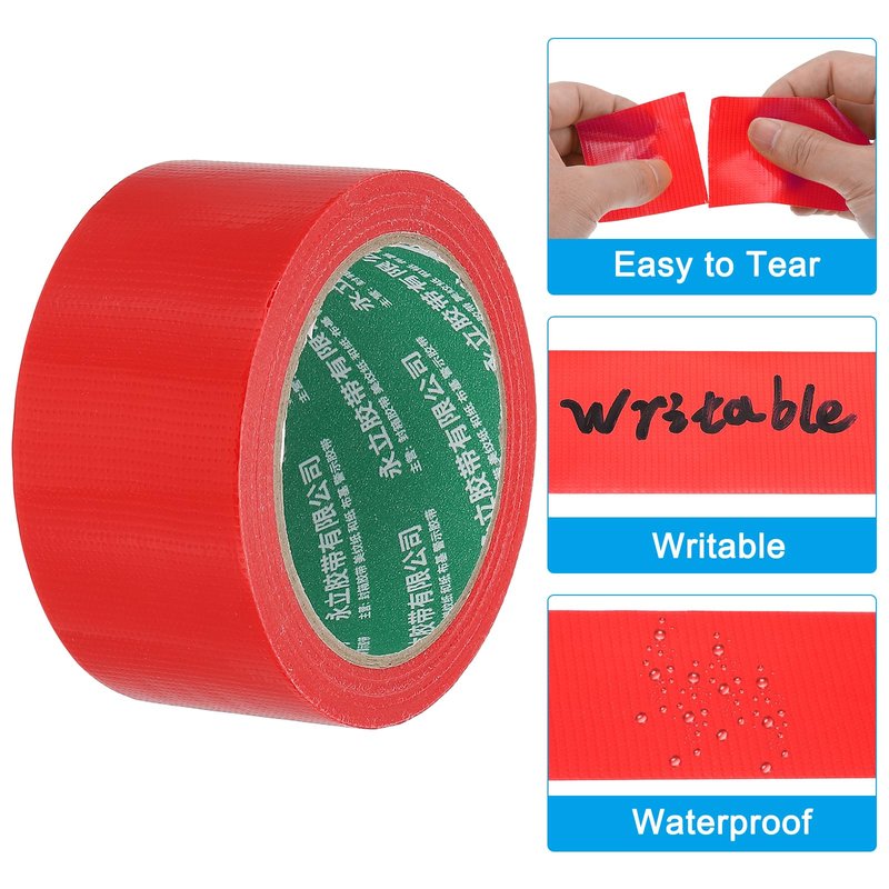 PATIKIL Pickleball Court Tape 2 in x 66ft, 2Pcs Pickleball Court Marking Kit for Indoor/Outdoor Tennis Volleyball Badminton Court, Red