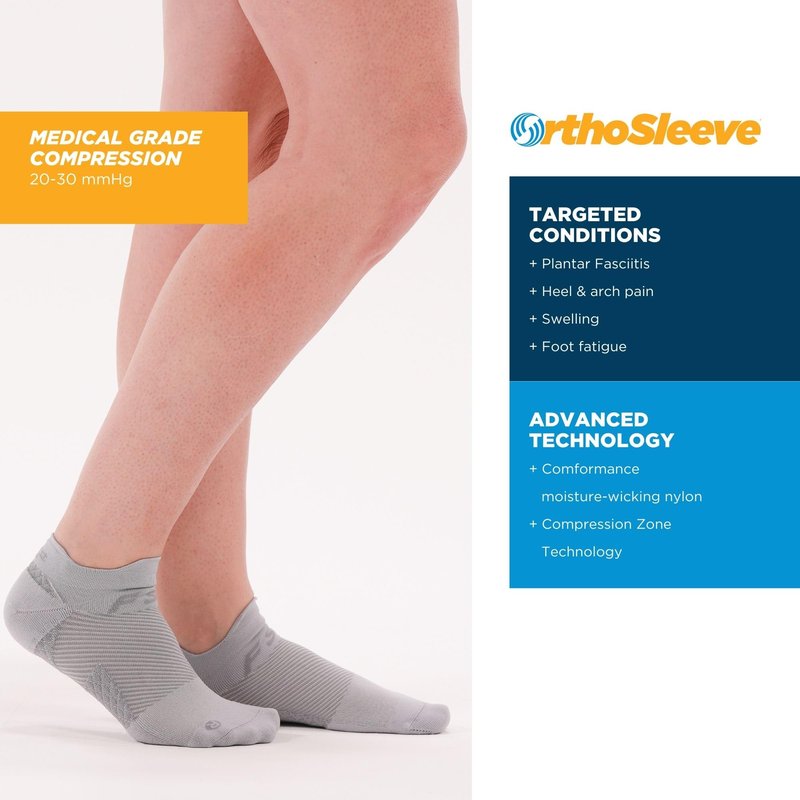 OrthoSleeve Orthotic Plantar Fasciitis Socks helps prevent plantar fasciitis relieves heel and arch pain