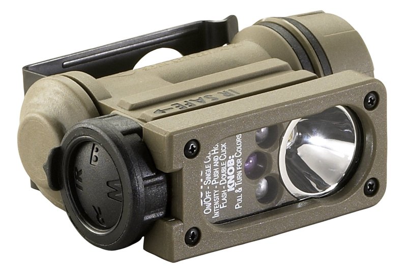 Streamlight 14534 Sidewinder 47-Lumens Compact II Rescue Flashlight with Rail Mount & Headstrap in Clamshell, Coyote