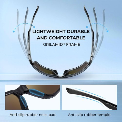 KastKing Osage Polarized Sunglasses - UV Protection for Men & Women | Ideal for Driving, Fishing, Cycling