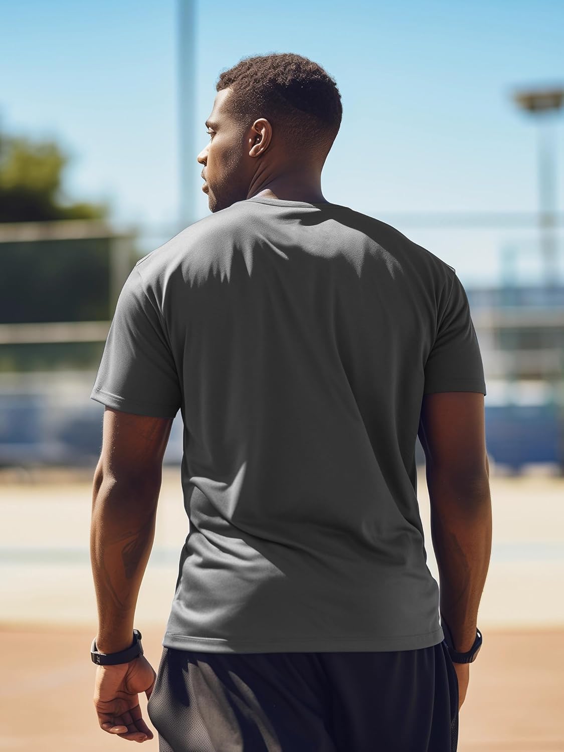 Skiennix Men's Short Sleeve Quick-Dry Athletic T-Shirt - Perfect for Running & Gym Workouts