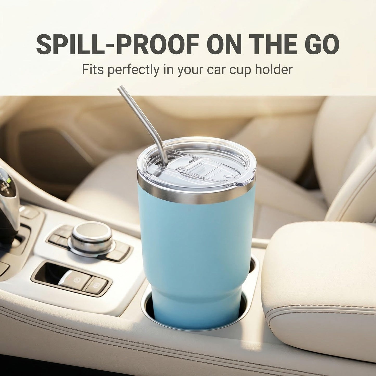 SUNRAYNEST Tumbler Lid Replacement 2 Pack for 20 oz Tumblers, 3.2" Mugs