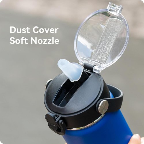 Hydro Flask Auto Flip Straw Lid - Replacement Soft Spout for 12-64 oz Wide Mouth Bottles