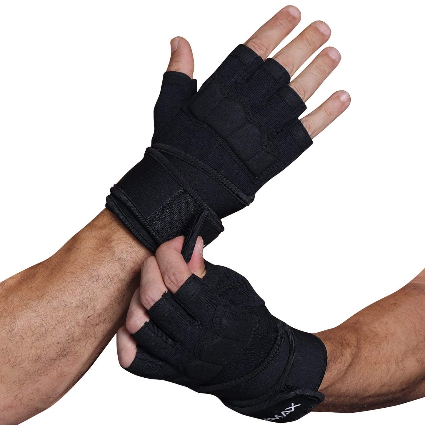 LiMMAX Workout Gloves for Men Women Gym Weight Lifting Padded Gloves with Wrist Wrap Support, Full Palm Protection & Silicone Grip Gym, Cross Training
