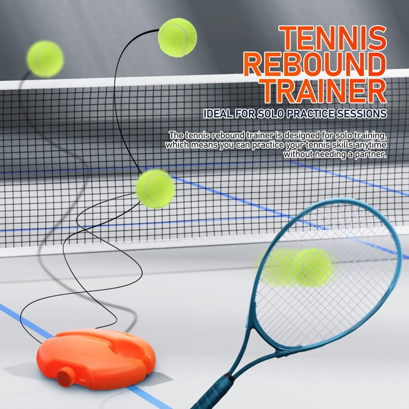 Toddmomy Trainer Rebound Ball with String, Solo Tennis Ball Portable Tennis Rebounder Kit Self Training Badminton Kit for Beginners Sport Exercise