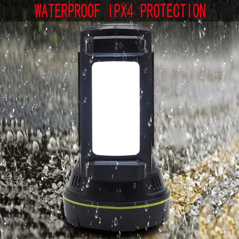 HAASHADA LED Searchlights Handheld Lantern, 13000LM 2 Modes USB Rechargeable LED Flashlights, High Power Outdoors Camping Hunting Lamp, Portable Spotlight Work Light for Indoor Outdoor Emergency