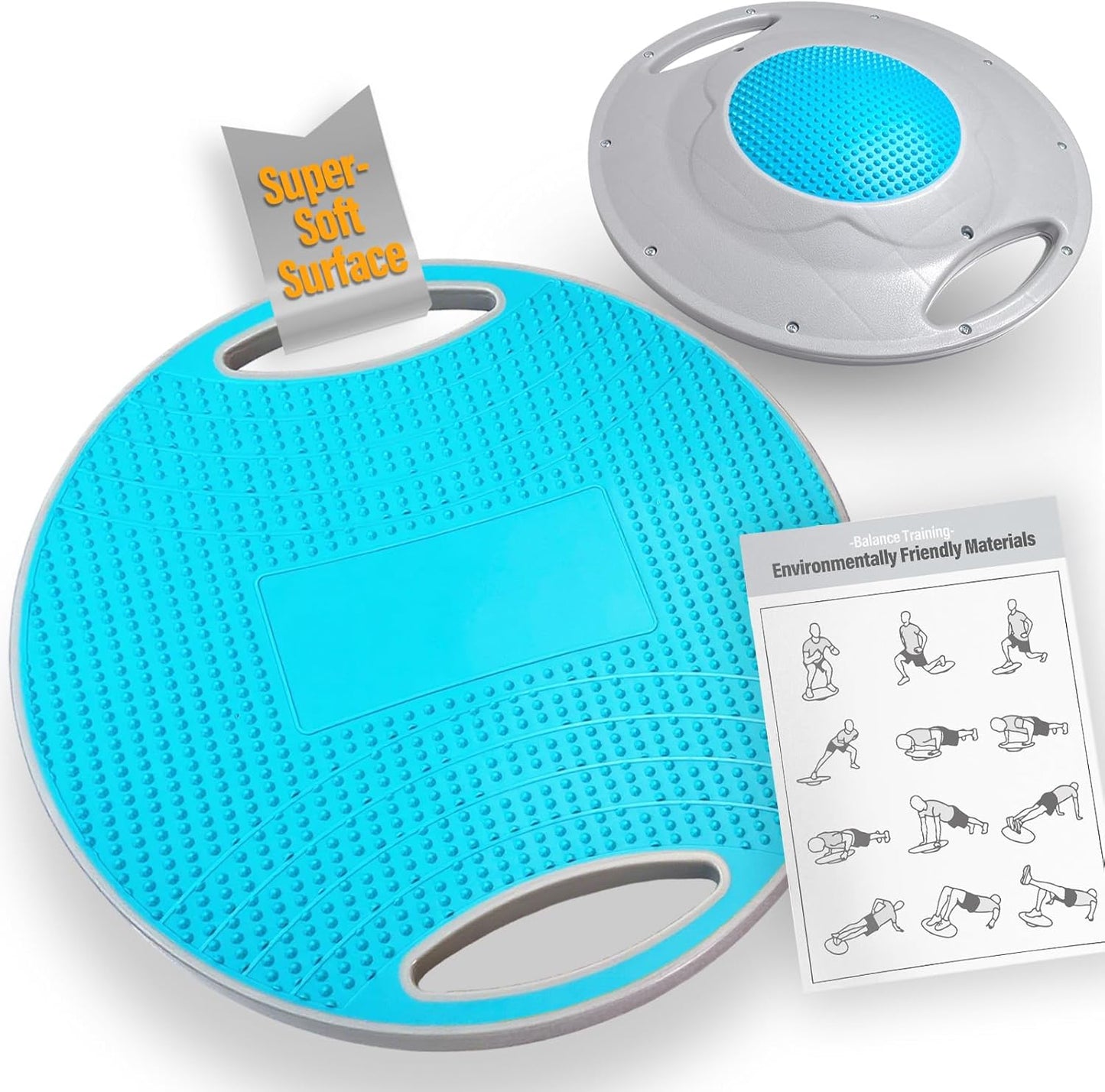 Upgraded Wobble Balance Board - Non-Slip Stability Trainer for Physical Therapy & Gym | 16.3” Core Trainer