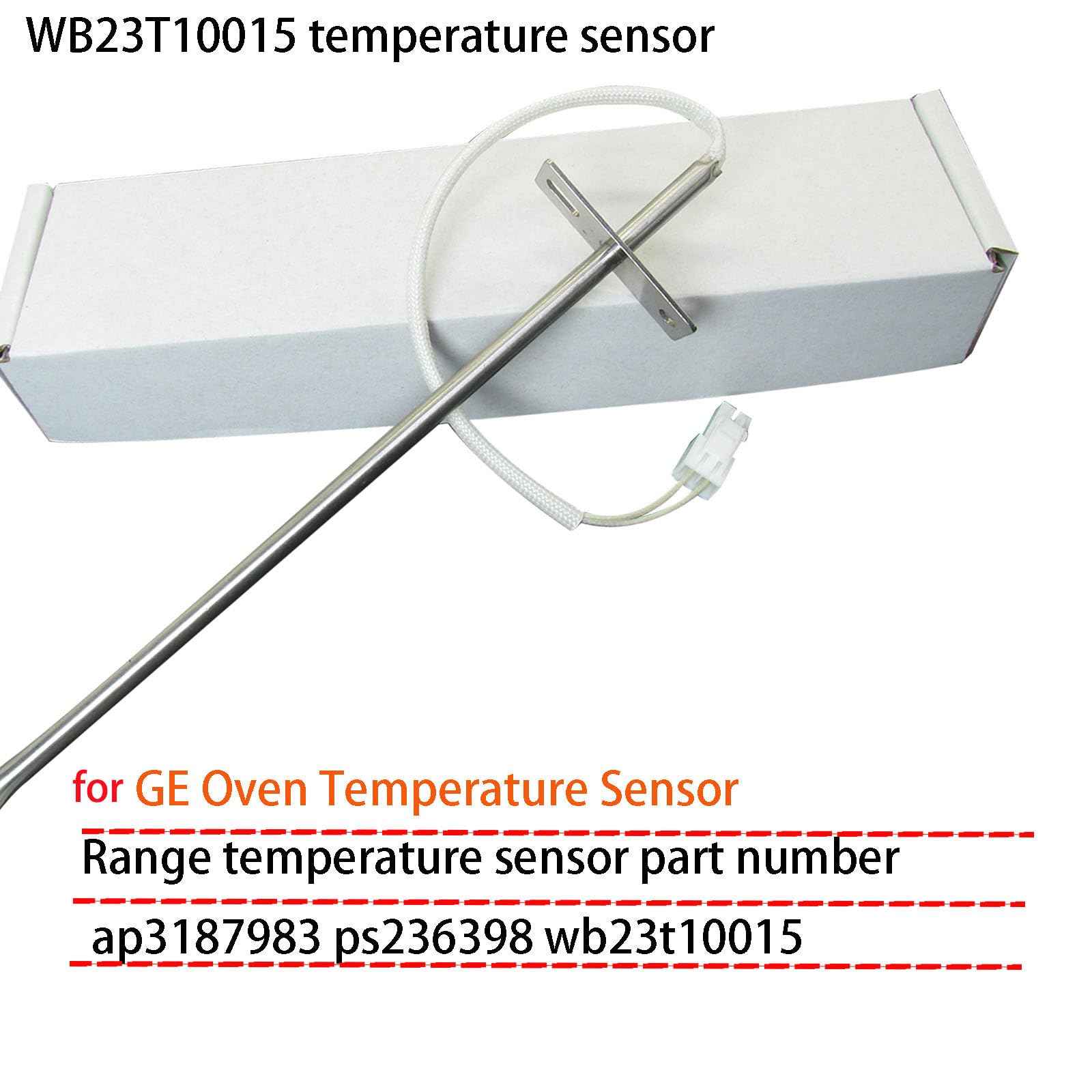 Temperature Sensor WB23T10015 Compatible with GE Oven Temperature Sensor WB23T10015 AP3187983 PS236398