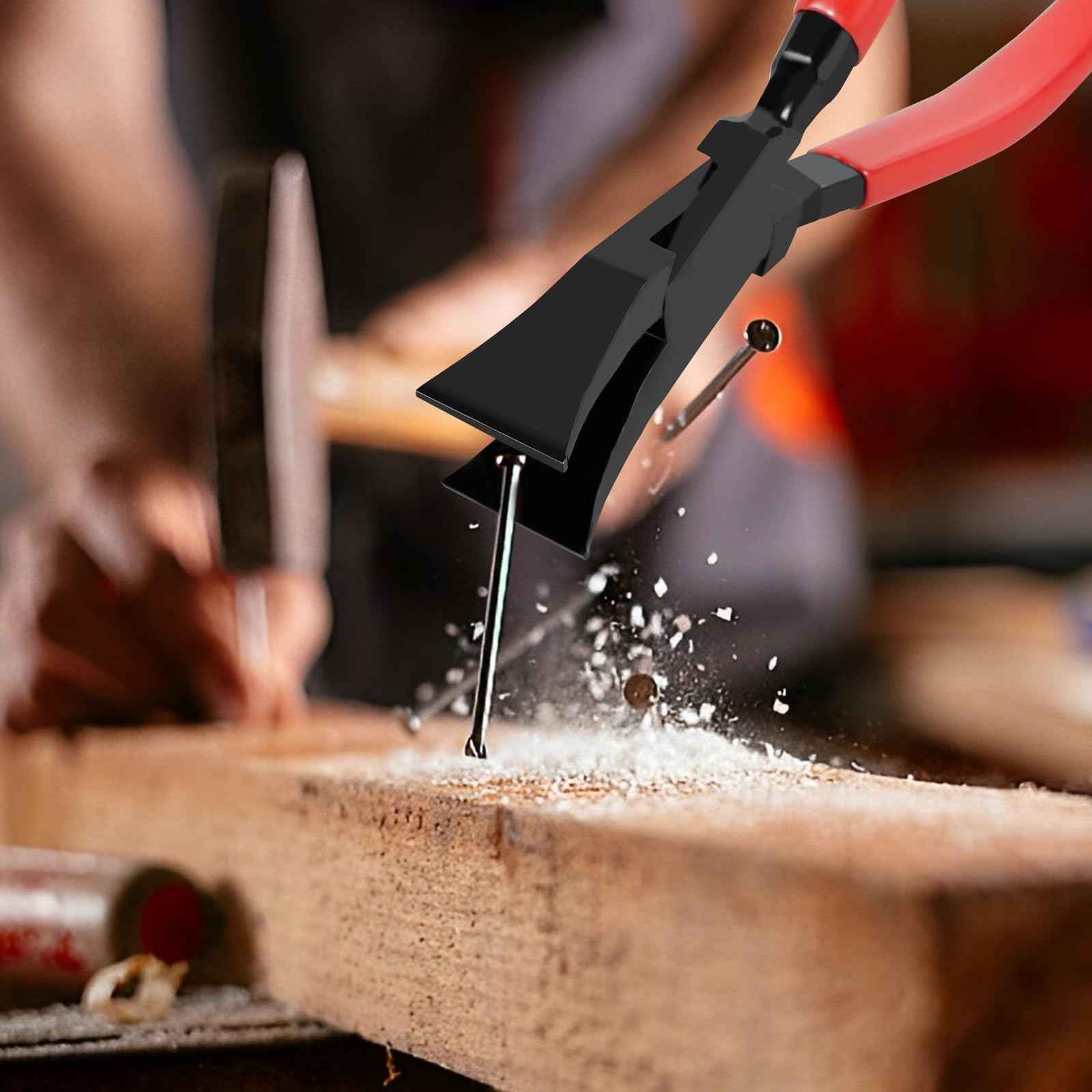 Steel Metal Hand Seamer, 7-Inch Small Metal Sheet Straight Bender Plier Tools, Flattening Metal Made Easy Form Edge Seamer Seaming Plier for Bending and Flattening Sheet Metal Hand Tool