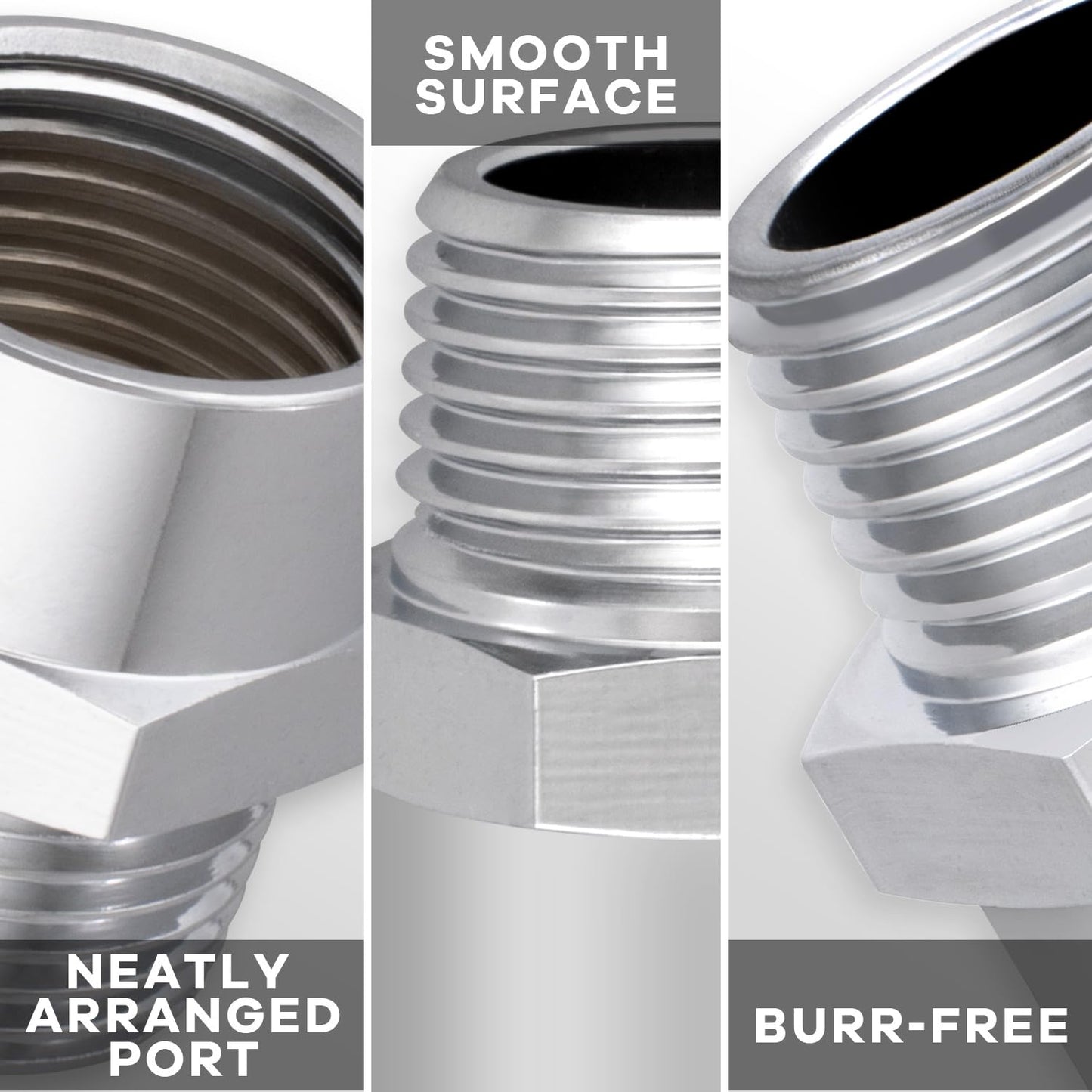 Brass 1/2" G (BSP) Female to 1/2" NPT Male Adapter, Pipe Fitting Connector, G to NPT Thread Converter, 1/2 Inch BSP to NPT Threaded Coupling, Rust-Resistant