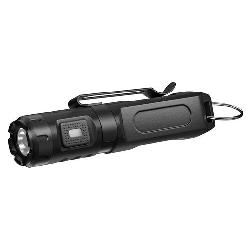 HOKOILN Keychain Flashlight, Bright 650 Lumens USB-C Rechargeable Mini Flashlight, Waterproof Small Pocket Light for Everyday Carry, Camping, Hiking, Emergencies (1, Midnight Black)