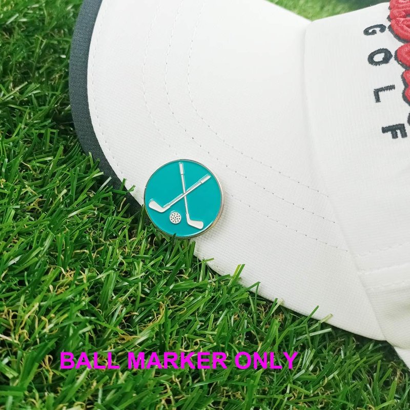 GOLTERS Golf Ball Markers Assorted Patterns Value Pack of 12 Golf Gifts, Golf Cap Clips and Divot Repair Tools Parter Accessories Sets for Men Women Golfer (Golf Club Ball Markers)