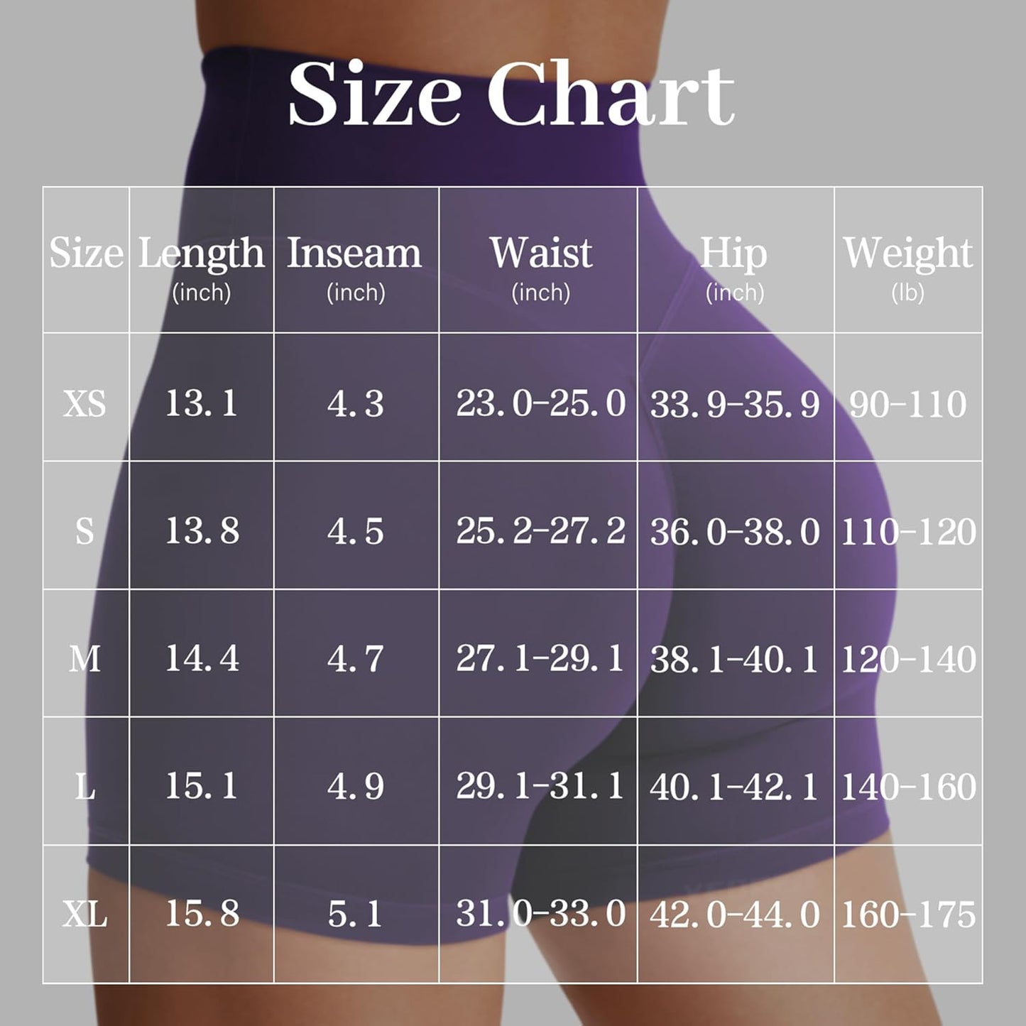 YEOREO Women's Biker Shorts - High Waist Tummy Control for Gym & Yoga | 3.6", 4.5", 6" Options